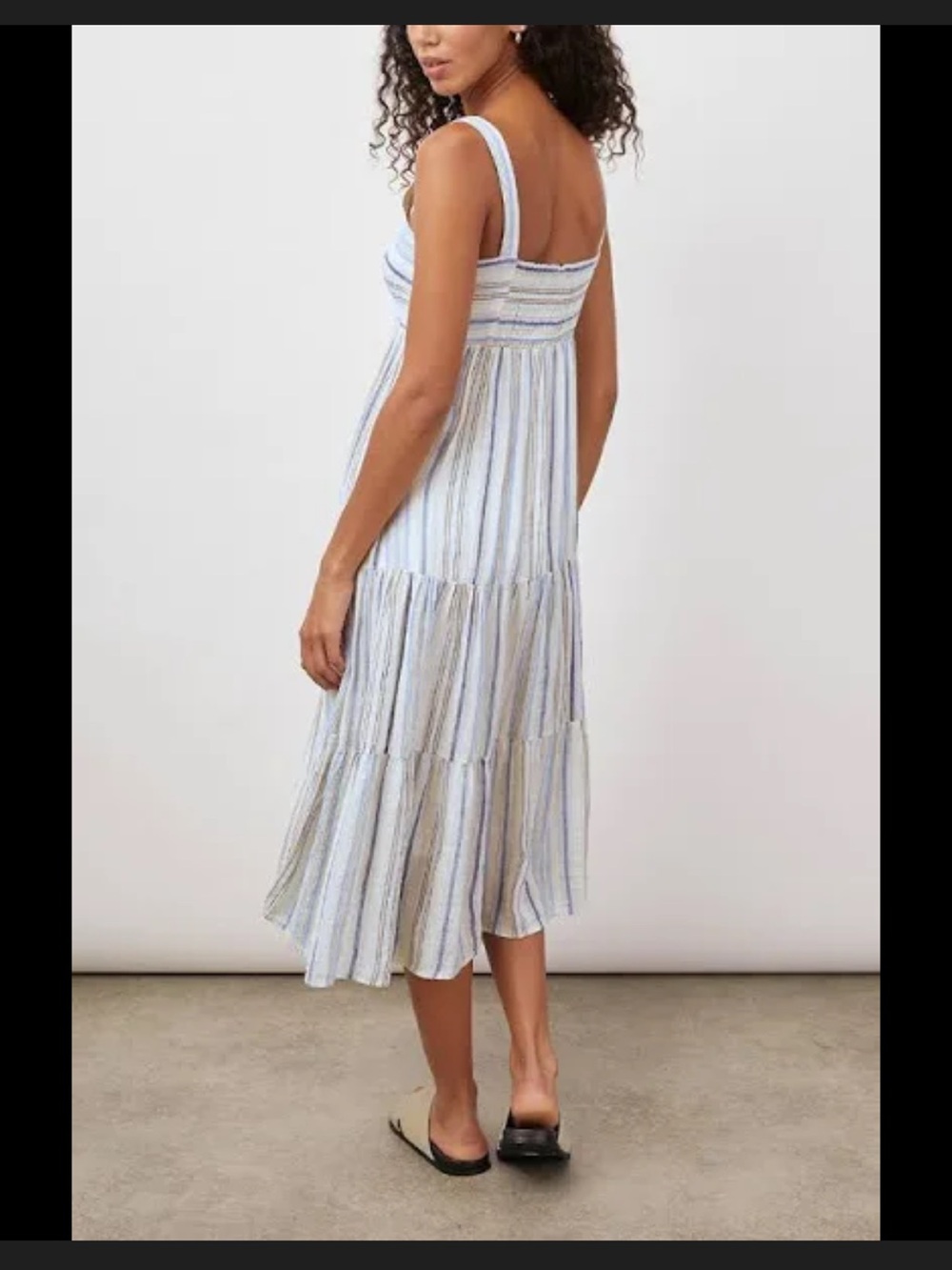 NWT Rails Blue & Cream Striped Maxi Dress, Medium ($198) - Picture 9 of 13